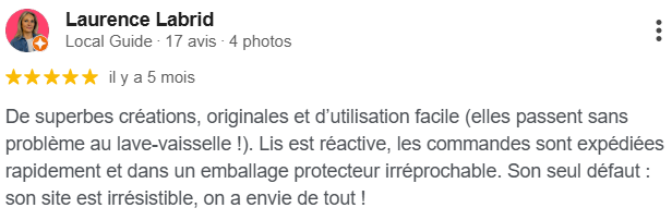 Avis google sur LIS Céramique